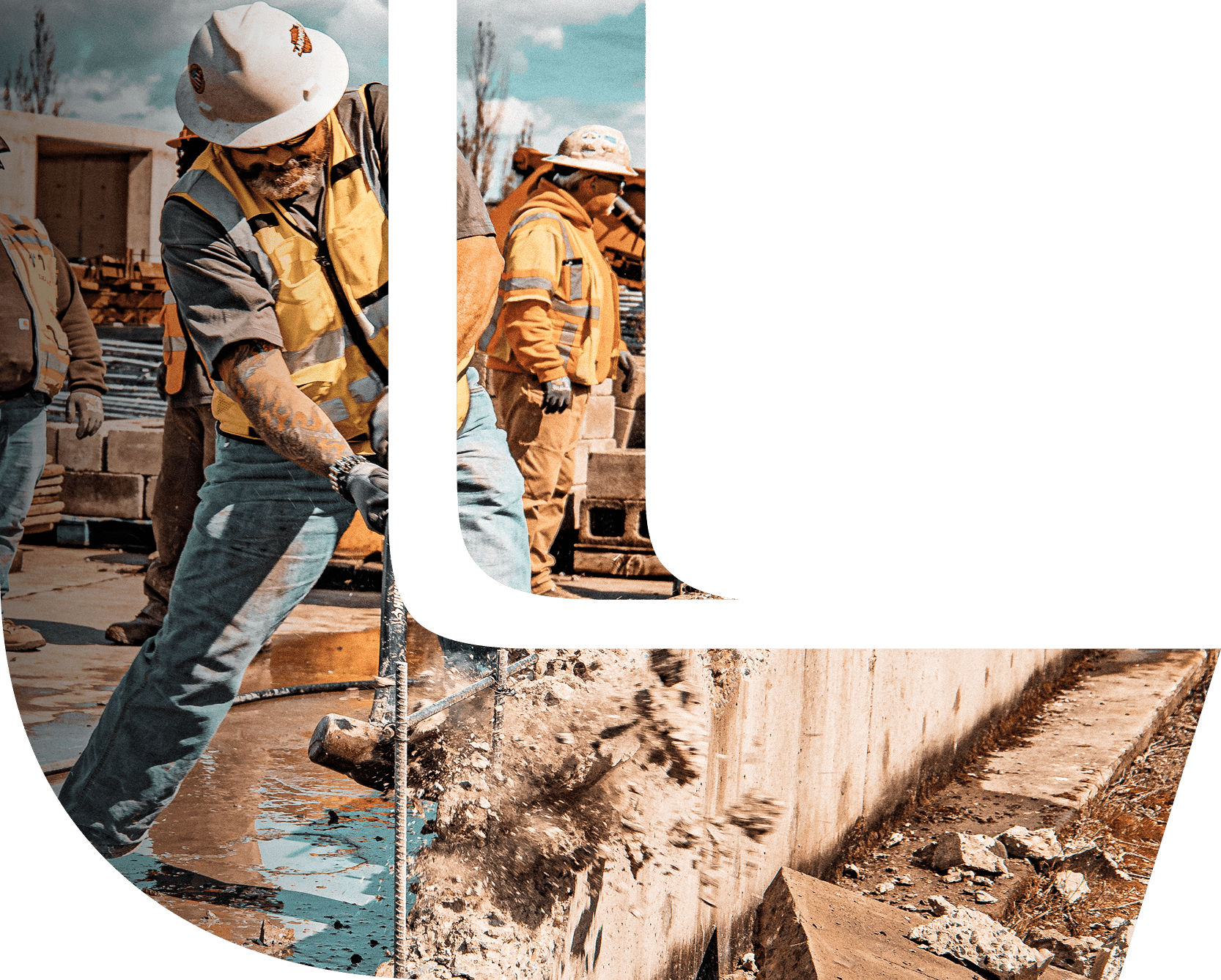 Liuna Trainees doing demolition